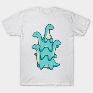 Dino tower, long neck, Dinosaurus. T-Shirt